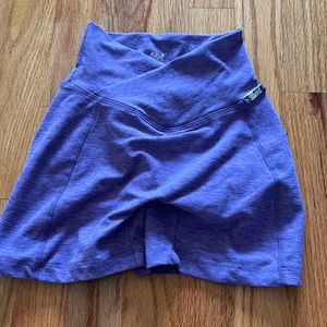 Bombshell sportswear scrunched tiny shorts